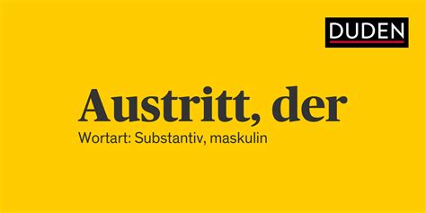 austritt meaning.